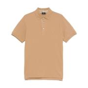 Bruine Polo Shirt Korte Mouw Etro , Beige , Heren