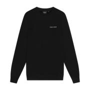 Mid Layers Geborduurde Crew Neck Sweatshirt Lyle & Scott , Black , Her...