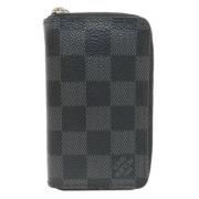 Pre-owned Canvas wallets Louis Vuitton Vintage , Gray , Dames