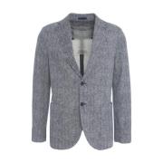 Blauwe Chevron Blazer voor Mannen Circolo 1901 , Blue , Heren