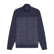 Mid Layers Interlock Hybird Panelled Bomber Lyle & Scott , Blue , Here...