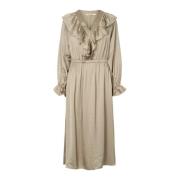 Bohemia Jurk met Romantische Details RUE de Femme , Beige , Dames