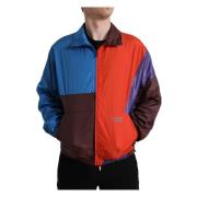 Multicolor Techno Windbreaker Jas Dolce & Gabbana , Multicolor , Heren