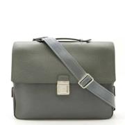 Pre-owned Leather louis-vuitton-bags Louis Vuitton Vintage , Gray , He...