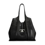 Zwarte tassen met verwijderbare zak Tod's , Black , Dames