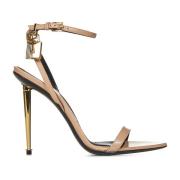 Beige Spike Heel Sandalen Tom Ford , Beige , Dames