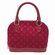 Pre-owned Satin louis-vuitton-bags Louis Vuitton Vintage , Red , Dames