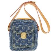 Pre-owned Denim louis-vuitton-bags Louis Vuitton Vintage , Blue , Dame...