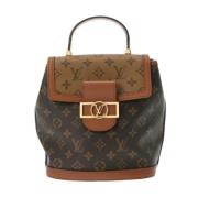 Pre-owned Canvas backpacks Louis Vuitton Vintage , Brown , Dames