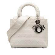 Pre-owned Canvas dior-bags Dior Vintage , White , Dames