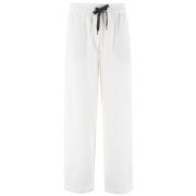 Comfort Fit Sportbroek Brunello Cucinelli , White , Dames