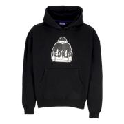 Iconische Zwarte Hoodie Sweatshirt Octopus , Black , Heren