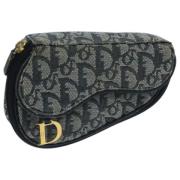 Pre-owned Canvas clutches Dior Vintage , Blue , Dames