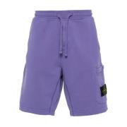 Casual Shorts Stone Island , Purple , Heren