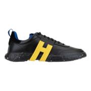 Leren Vetersneakers Hogan , Black , Heren