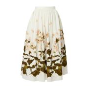 Bloemenprint A-Lijn Rok Erdem , Multicolor , Dames