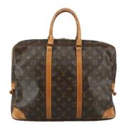 Pre-owned Canvas briefcases Louis Vuitton Vintage , Brown , Dames