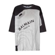 Witte T-shirts en Polos Balmain , White , Dames