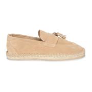 Beige Suède Instappers Espadrilles Lardini , Beige , Heren