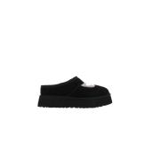 Zwarte Suède Mary-Jane Platte Schoenen UGG , Black , Dames