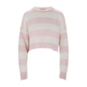 Korte Mouw Crop Top Trui Aniye By , Pink , Dames