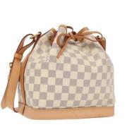 Pre-owned Canvas shoulder-bags Louis Vuitton Vintage , White , Dames