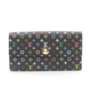 Pre-owned Canvas wallets Louis Vuitton Vintage , Black , Dames