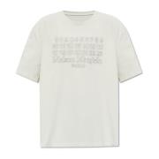 T-shirt met logo Maison Margiela , Gray , Heren