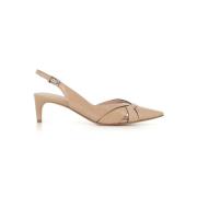 Beige puntige neus pumps DEL Carlo , Beige , Dames