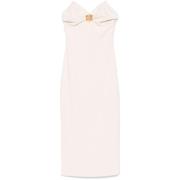 Witte Jurken voor Vrouwen Elisabetta Franchi , White , Dames