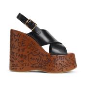 Platform Sandaal voor Maxime Stijl Chloé , Black , Dames