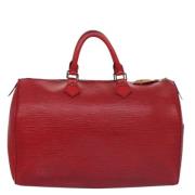 Pre-owned Leather louis-vuitton-bags Louis Vuitton Vintage , Red , Dam...