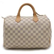 Pre-owned Canvas louis-vuitton-bags Louis Vuitton Vintage , White , Da...