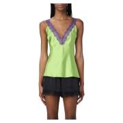 Sleeveless Tops Gaëlle Paris , Green , Dames