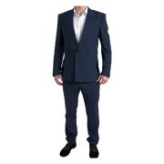 Single Breasted Suits Dolce & Gabbana , Blue , Heren