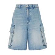 Denim Cargo Shorts Lichtblauw JW Anderson , Blue , Heren