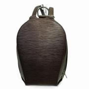 Pre-owned Leather backpacks Louis Vuitton Vintage , Brown , Dames