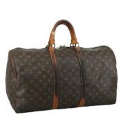 Pre-owned Canvas travel-bags Louis Vuitton Vintage , Brown , Dames