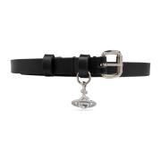 Leren riem Vivienne Westwood , Black , Dames