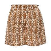 Monogram 'Taiga' shorts Max Mara , Brown , Dames