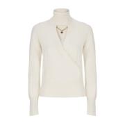 Turtlenecks Elisabetta Franchi , White , Dames