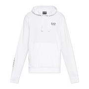 Sweatshirt met logo Emporio Armani EA7 , White , Heren