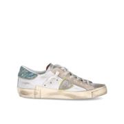 Paillet Logo Sneakers voor Vrouwen Philippe Model , White , Dames