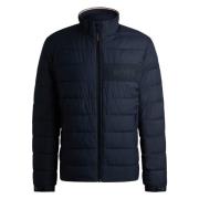 Donkerblauwe Outerwear Jas Hugo Boss , Blue , Heren