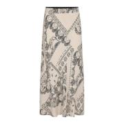 Grafische Paisley Elastische Taille Rok Part Two , Multicolor , Dames