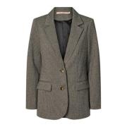 Elegante Blazer Jas Oester Grijs RUE de Femme , Gray , Dames