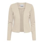 Elegante Open Blazer in Doeskin Ichi , Beige , Dames