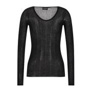 Stijlvolle Sweater Uc99 Giorgio Armani , Black , Dames