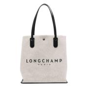 Essential Toile Tas Longchamp , White , Dames