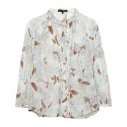 Tuniekblouse met Bloemenprint en Volumineuze Mouwen Luisa Cerano , Mul...